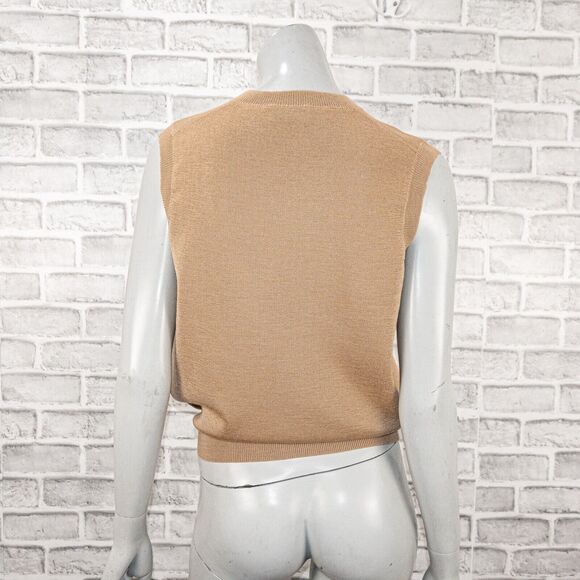 MARYAM NASSIR ZADEH Brown Apollo Vest Knit Wool Blend Vneck Sz Medium NWT - Picture 11 of 11